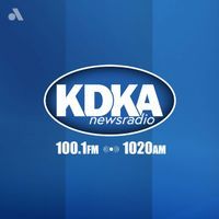 100.1 FM and AM 1020 KDKA logo