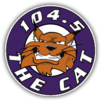 104.5 The Cat logo