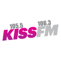 105.5 / 106.3 Kiss FM logo