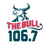 106.7 The Bull logo