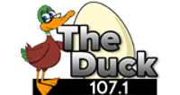 107.1 The Duck logo