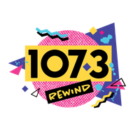 107.3 Rewind logo
