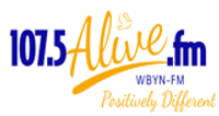 107.5Alive.fm - WBYN-FM logo