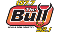107.7 The Bull logo