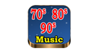 70s 80s 90s Music logo