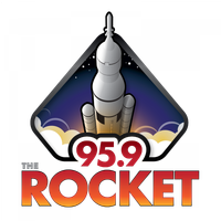 95.9 The Rocket logo