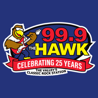 99.9 The Hawk logo