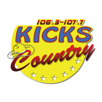 Kicks Country 106.3 logo