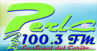 Perla 100.3 FM logo