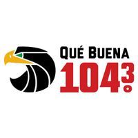Qué Buena 104.3 FM logo