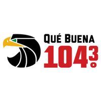 Que Buena 104.3 logo