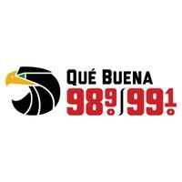 Qué Buena 98.9-99.1 FM logo