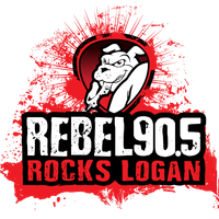 Rebel 90.5 Logan logo