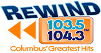 Rewind 103.5/104.3 logo