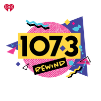 Rewind 107.3 logo