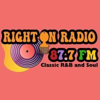 Right On Radio 87.7 FM logo