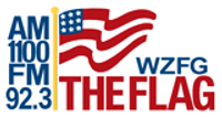 The Flag 1100 AM - WZFG logo