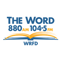 The Word 880 AM 104.5 FM logo
