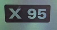 X 95 logo